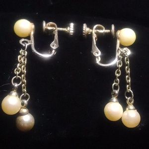 Vintage clip on earrings